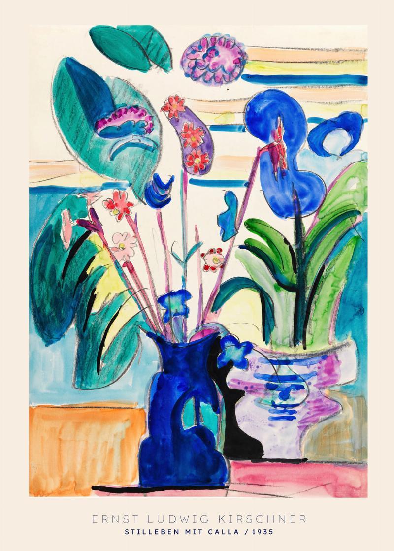 Stilleben med Calla – Elegant vægkunst til dit hjem