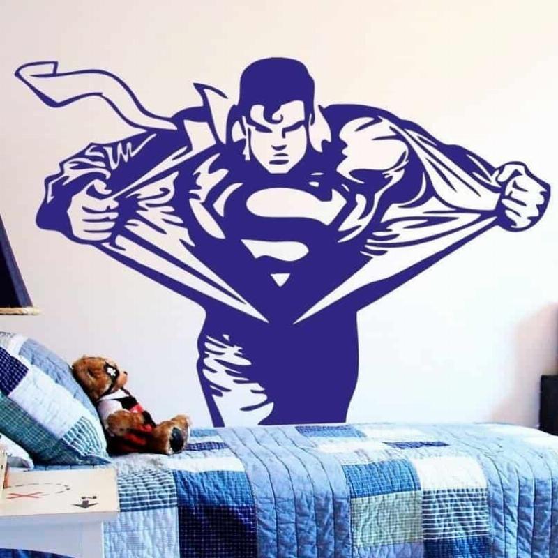 Superman Vægklistermærke – Forvandl Børneværelset Nu!