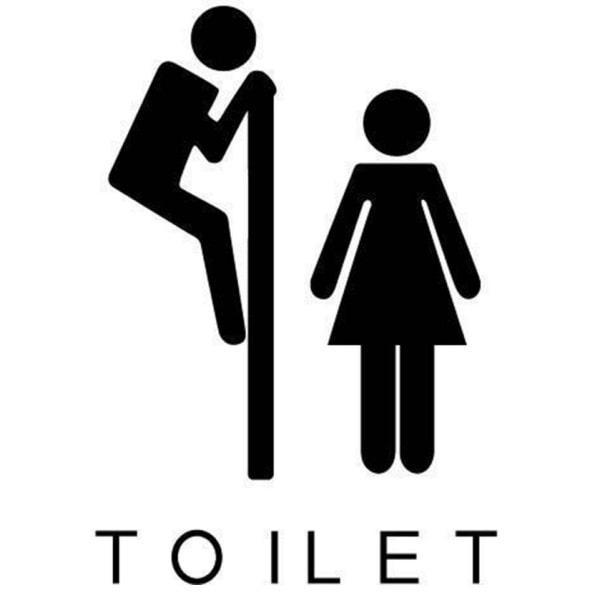 Sjovt Toiletklistermærke med Smugkigger – Bestil Nu!