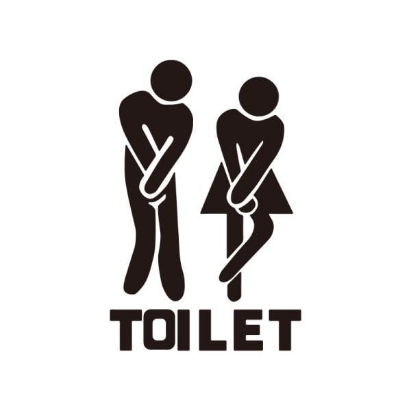 Sjovt Toilet Vægklistermærke – Pift Dit Badeværelse Op!