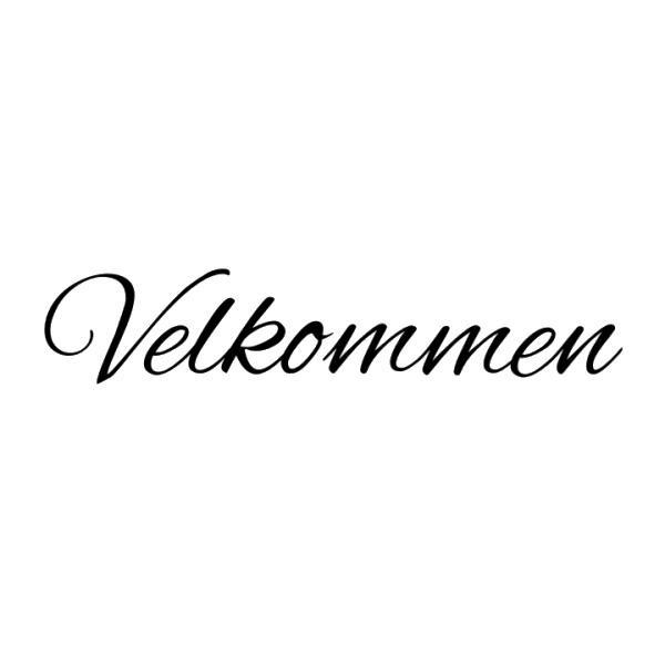 Velkommen vægklistermærke – Skab hygge i dit hjem!
