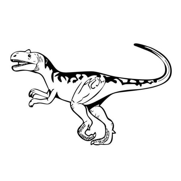 Dino Velociraptor Vægklistermærke – Fantastisk Dekor!