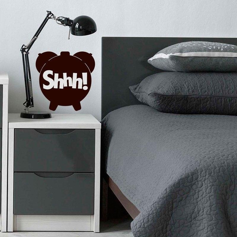 Elegant Vækkeur Wallsticker til Soveværelset - Stilfuld Dekor!