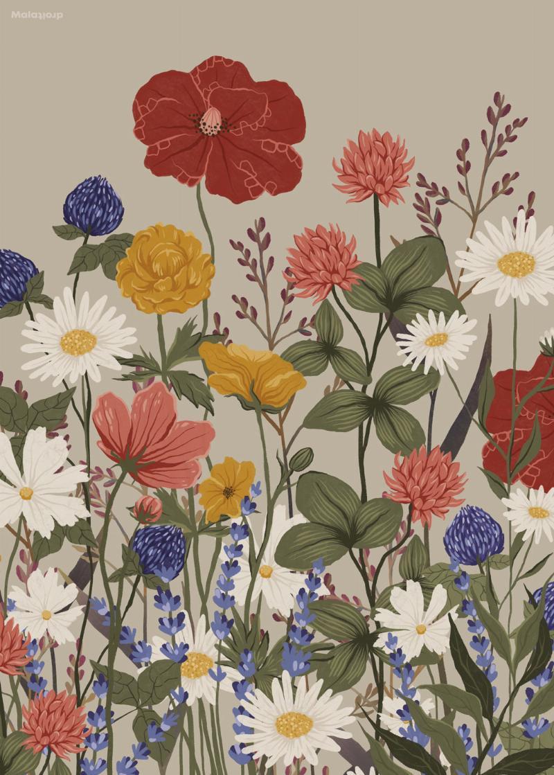Vilde Blomster Duftlys – Kunstnerisk Elegance til Dit Hjem