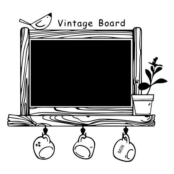 Vintage kridt tavle til vægdekoration – Skab orden nu!