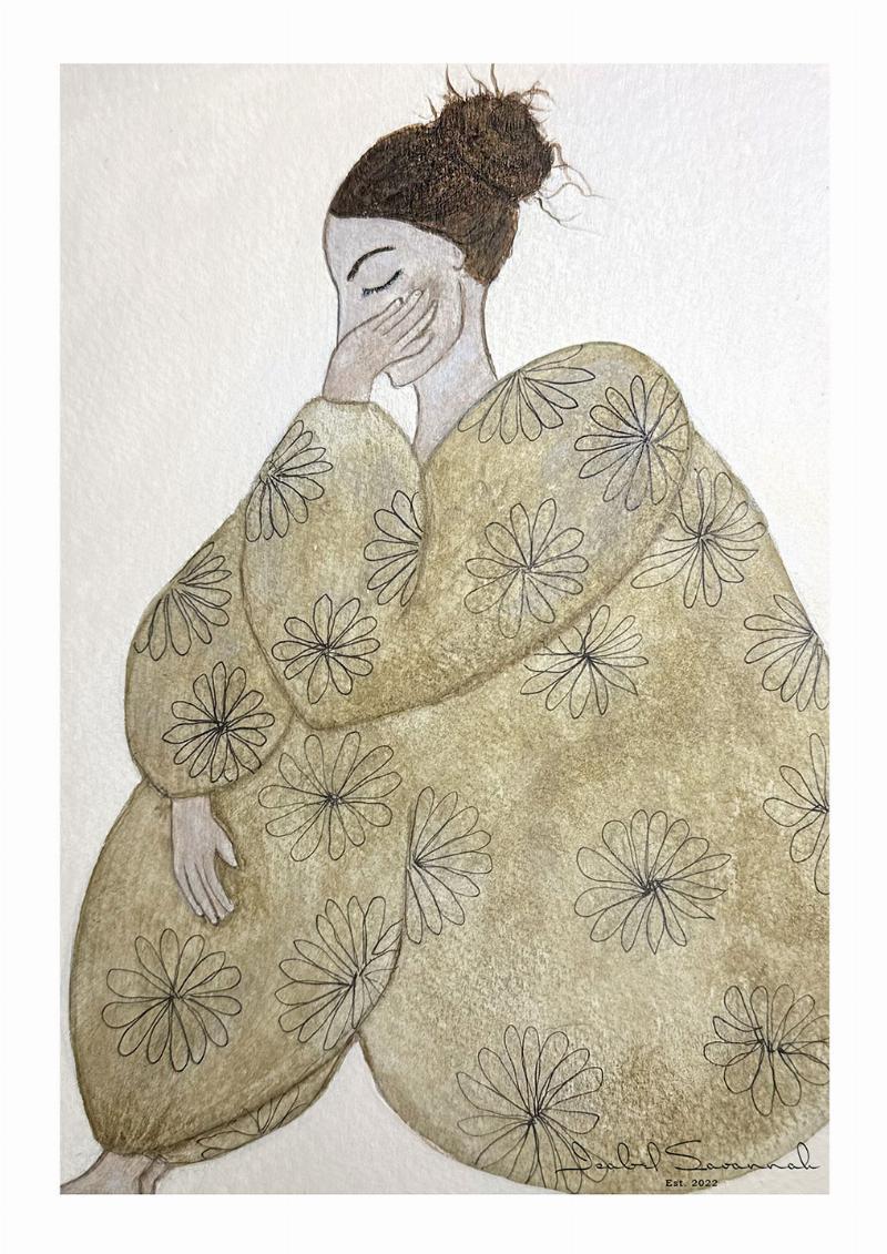 Unikt Kunsttryk: Vived Thoughts af Isabel Savannah - Tilbud!