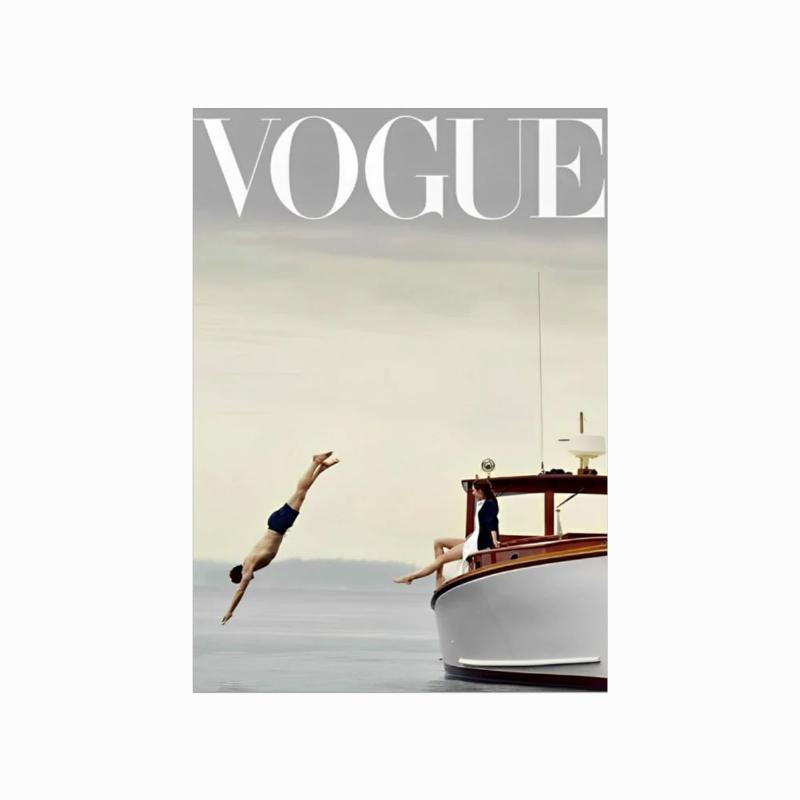 Elegant Vouge Jump Plakat – Stilfuld Indretning til Hjemmet