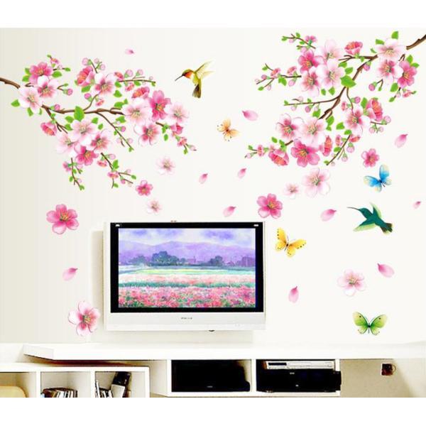 Elegant blomster wallsticker til smuk vægdekoration