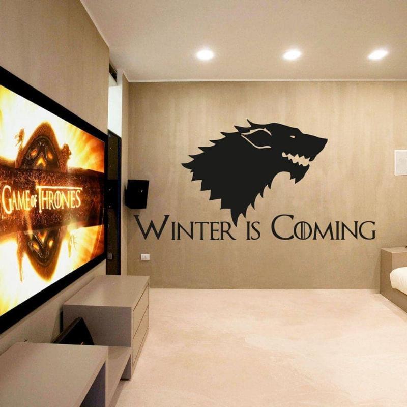 Vægklistermærke - Vinteren Er På Vej fra Game of Thrones