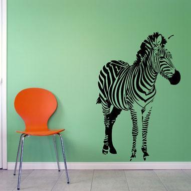 Zebra Vægklistermærke - Fantastisk Dekoration til Børneværelset