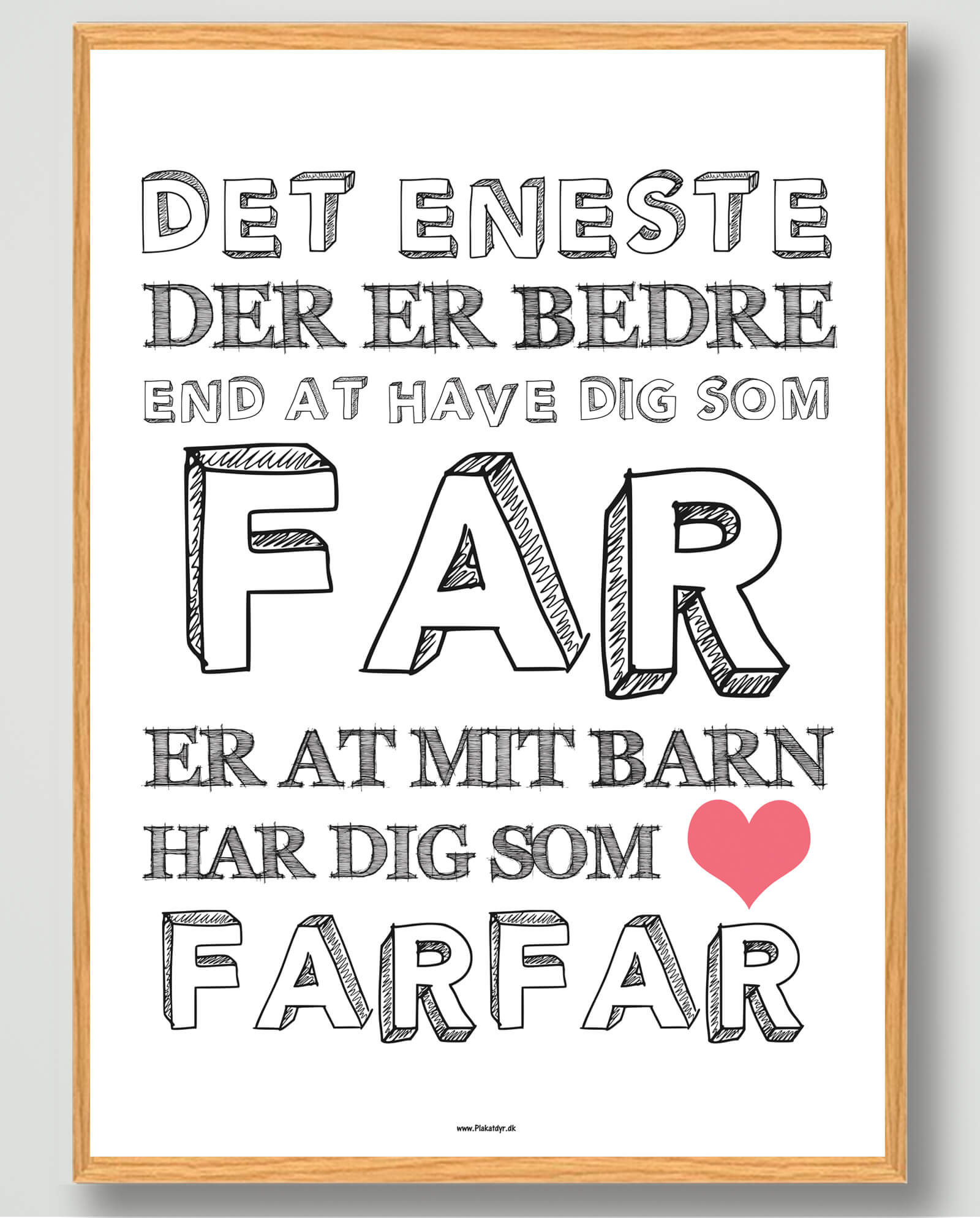Plakat til Farfar - Den Perfekte Gave til Særlige Øjeblikke
