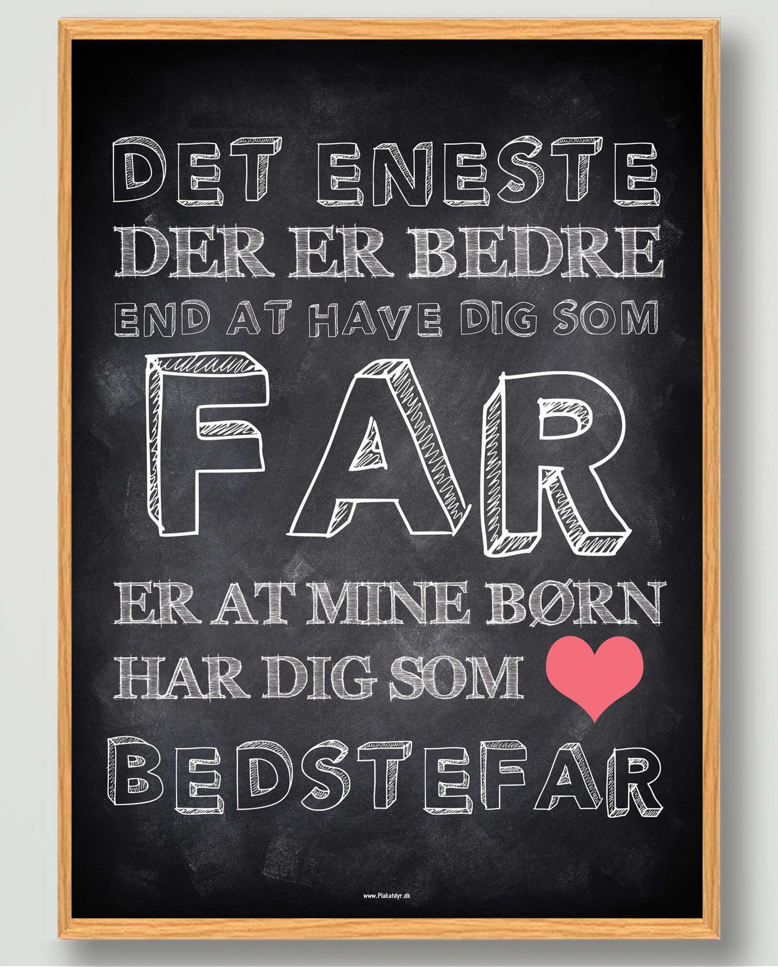 Plakat til Bedstefar – Den perfekte gave til Fars Dag