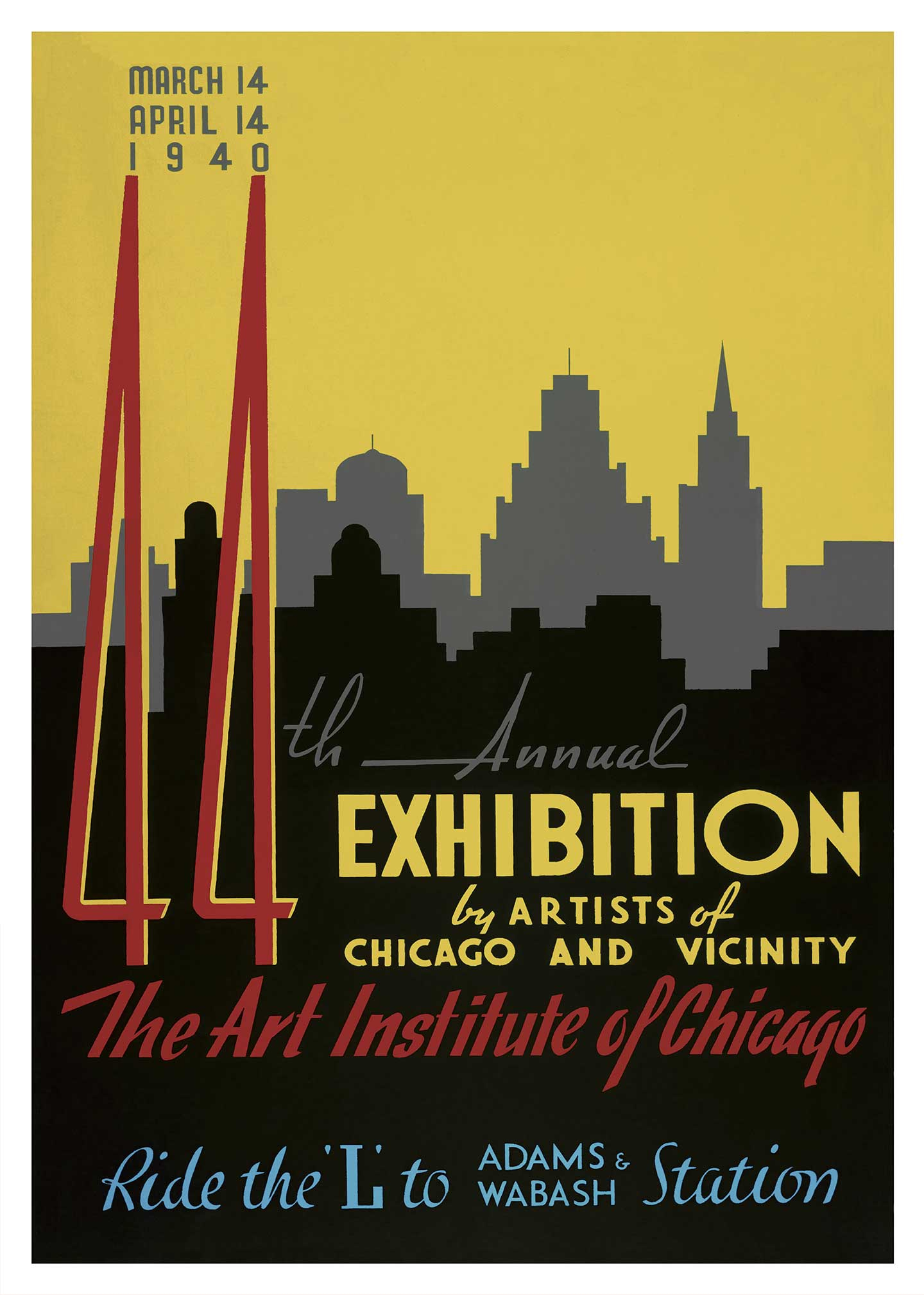1940 Vintage Plakat – Unik Kunst til Dit Hjem