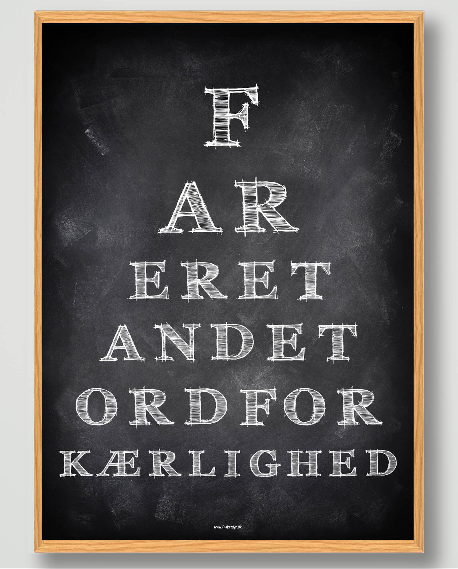 Plakat til Fars Dag - "Far er et andet ord"