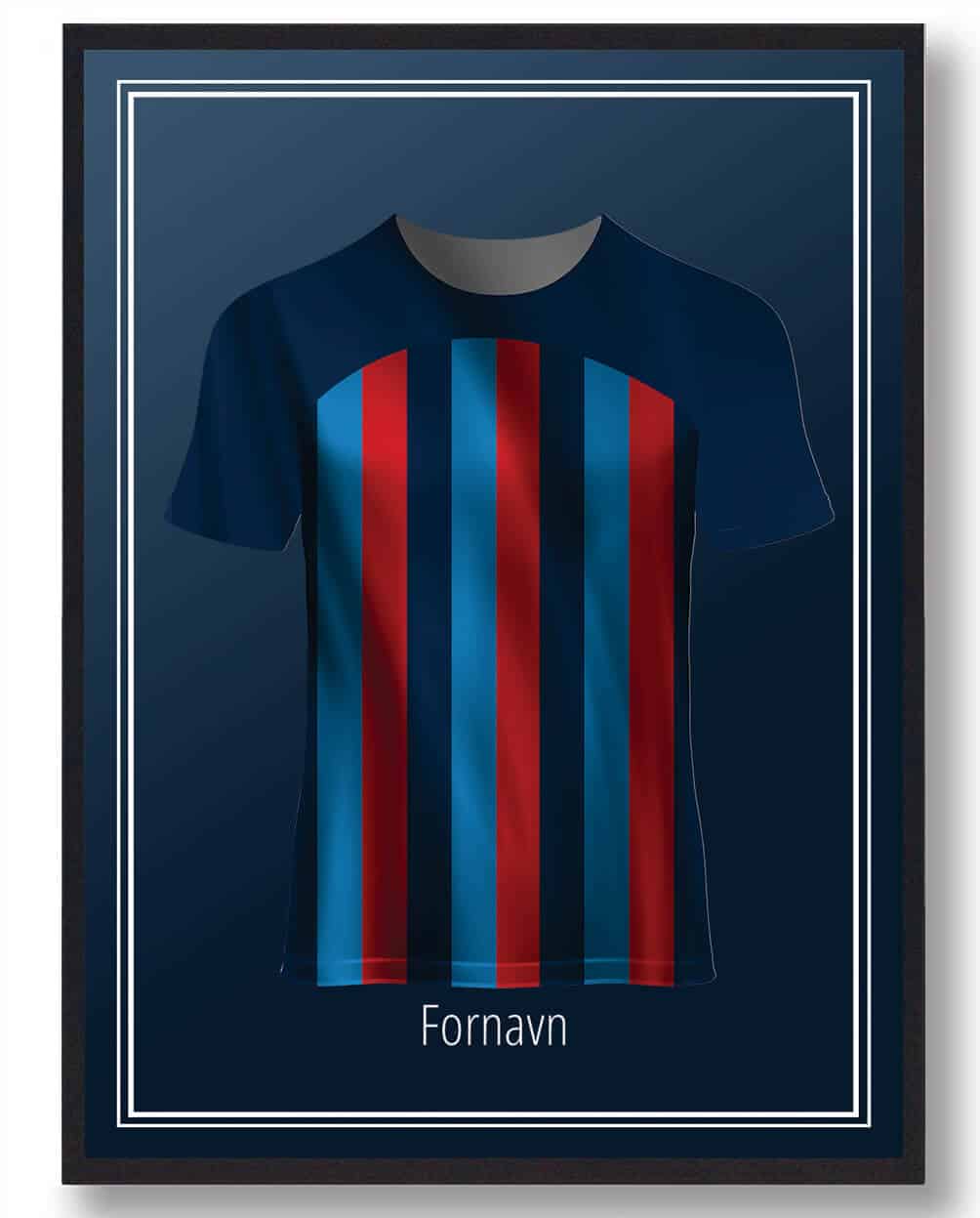 Barcelona Fodboldplakat med Navn – Perfekt til Fans!