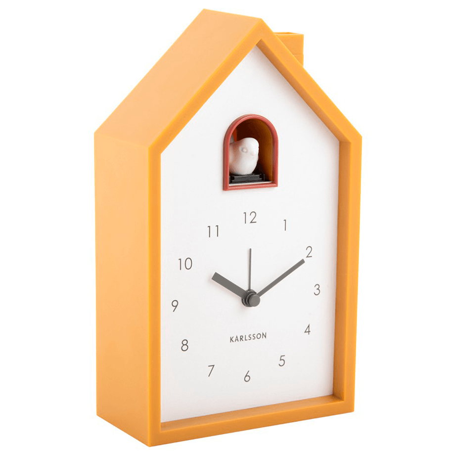 Kukur Vækkeur i Gul med Fuglelyd og Snooze-funktion