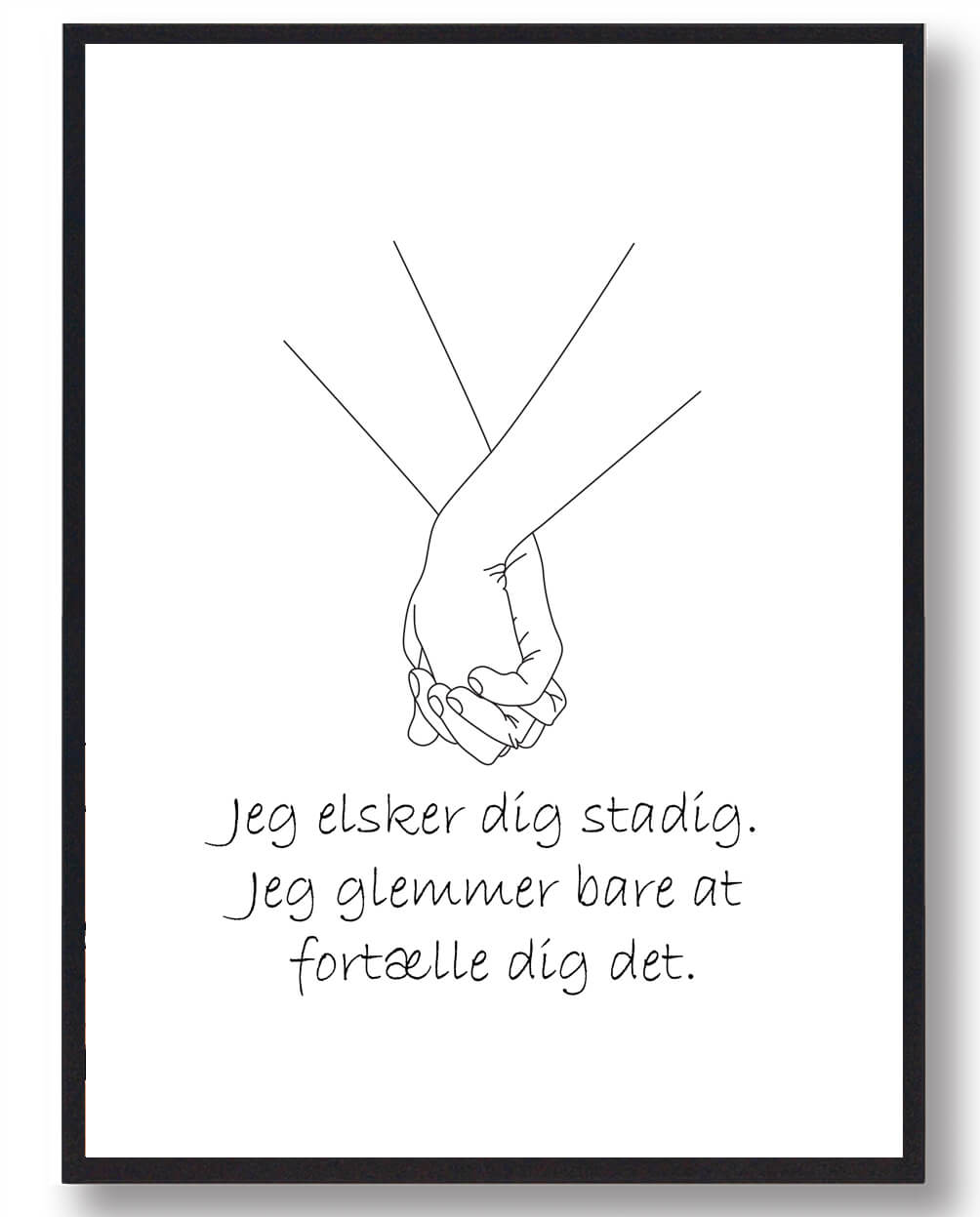 Kobberbryllup Plakat: Jeg Elsker Dig Stadig - Romantisk Gave