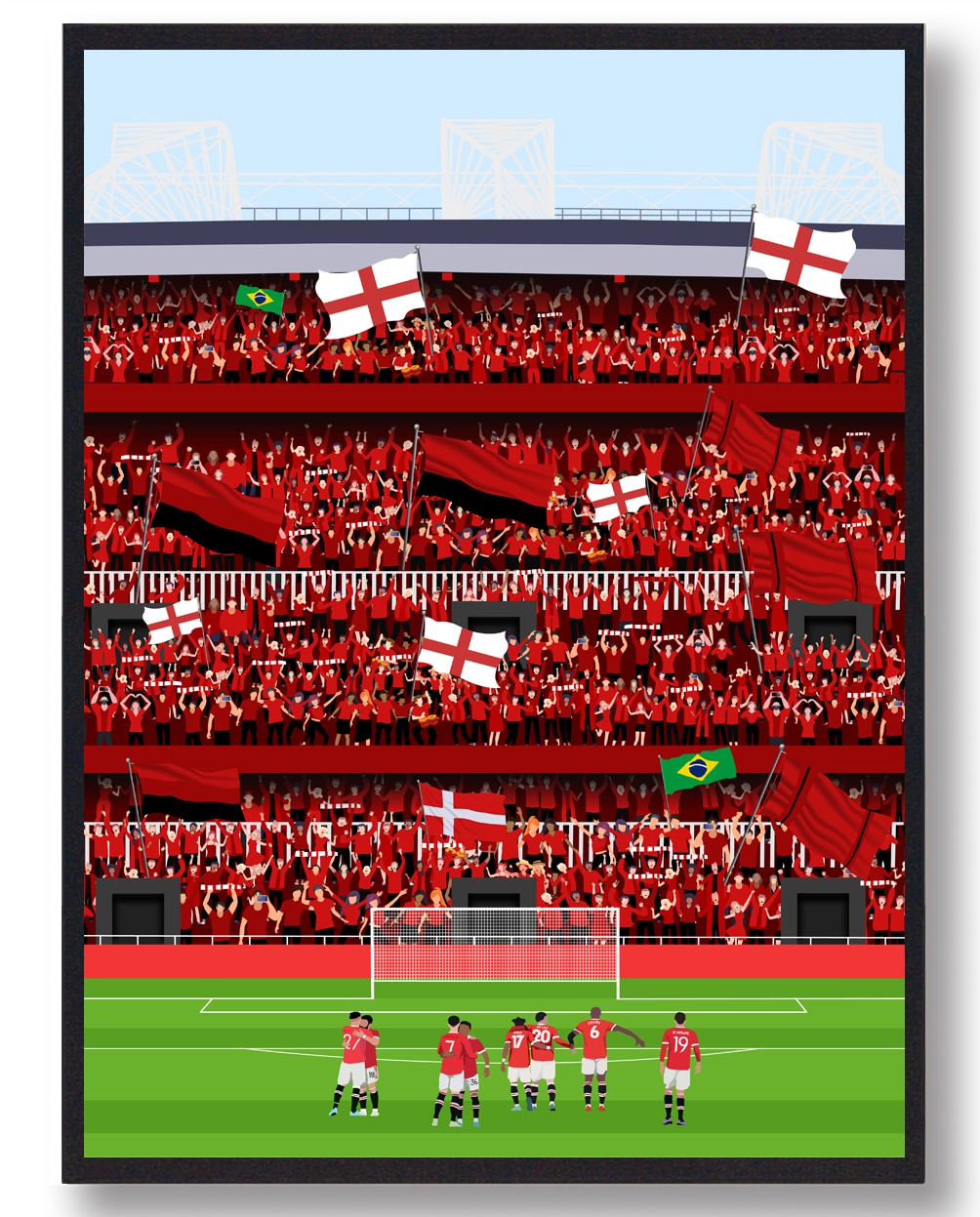 Manchester United Plakat – Oplev Old Trafford Atmosfæren!