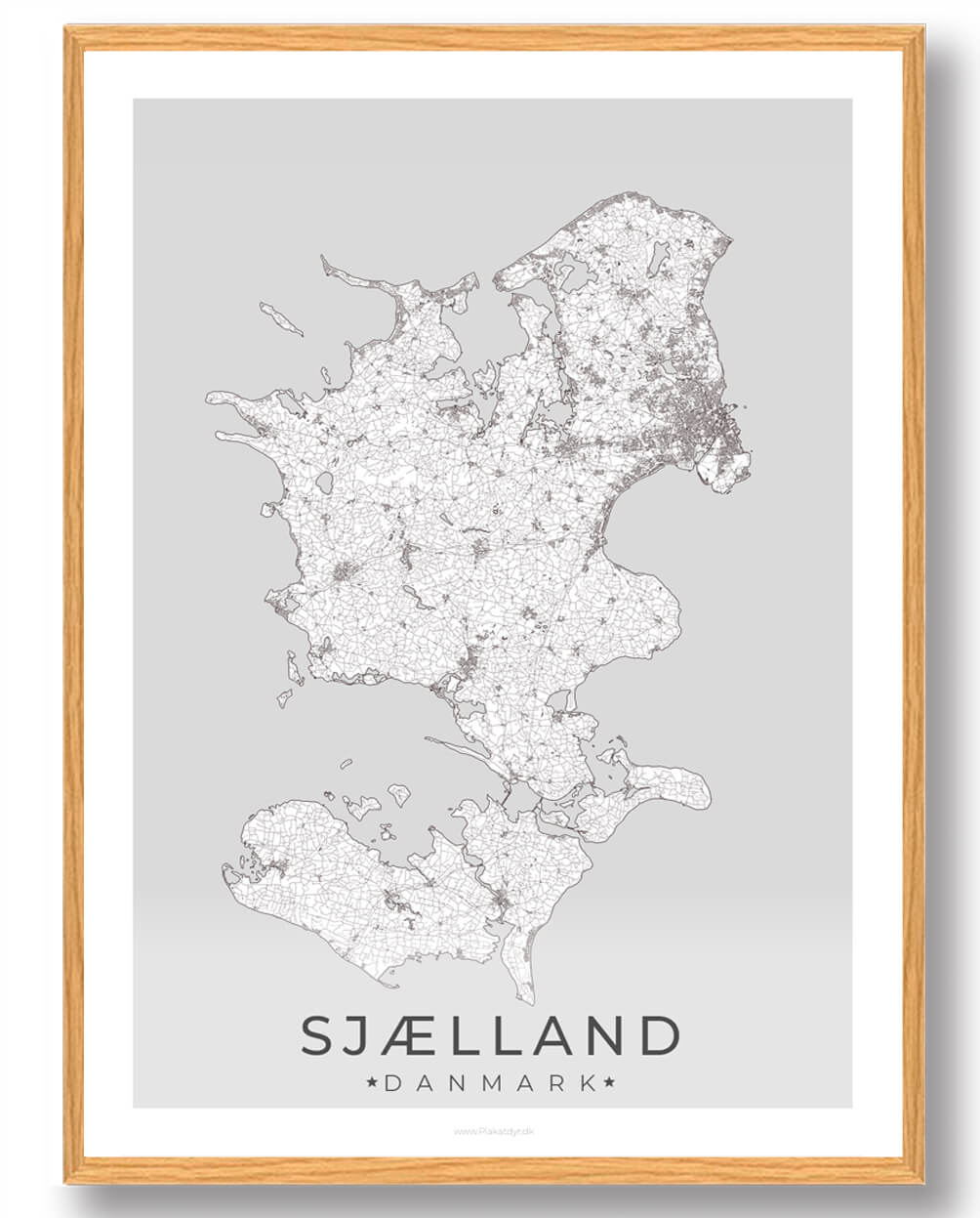 Sjælland Plakat – Skøn boligindretning til dit hjem