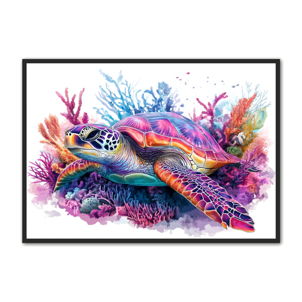 Skildpadde Plakat 3 – Unik Havkunst til Dit Hjem