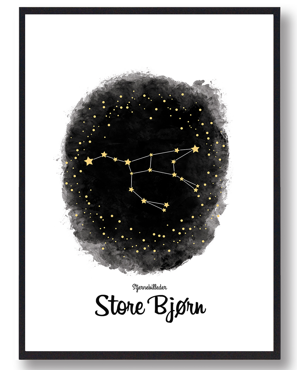 Store Bjørn Stjernebillede Plakat – Unik Vægkunst