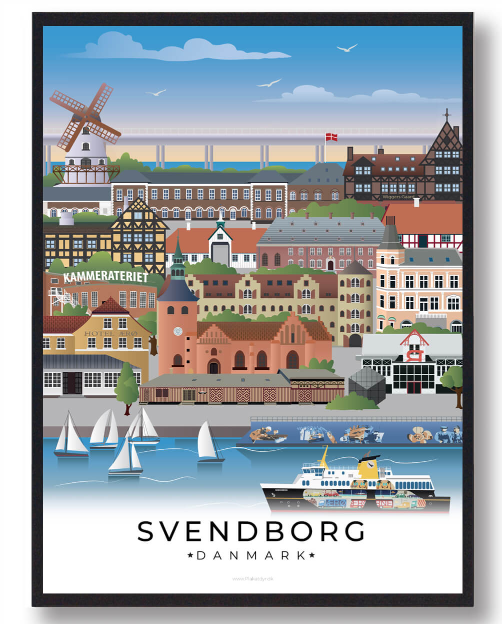 Svendborg Byplakat – Oplev Skønheden i Sydfyn
