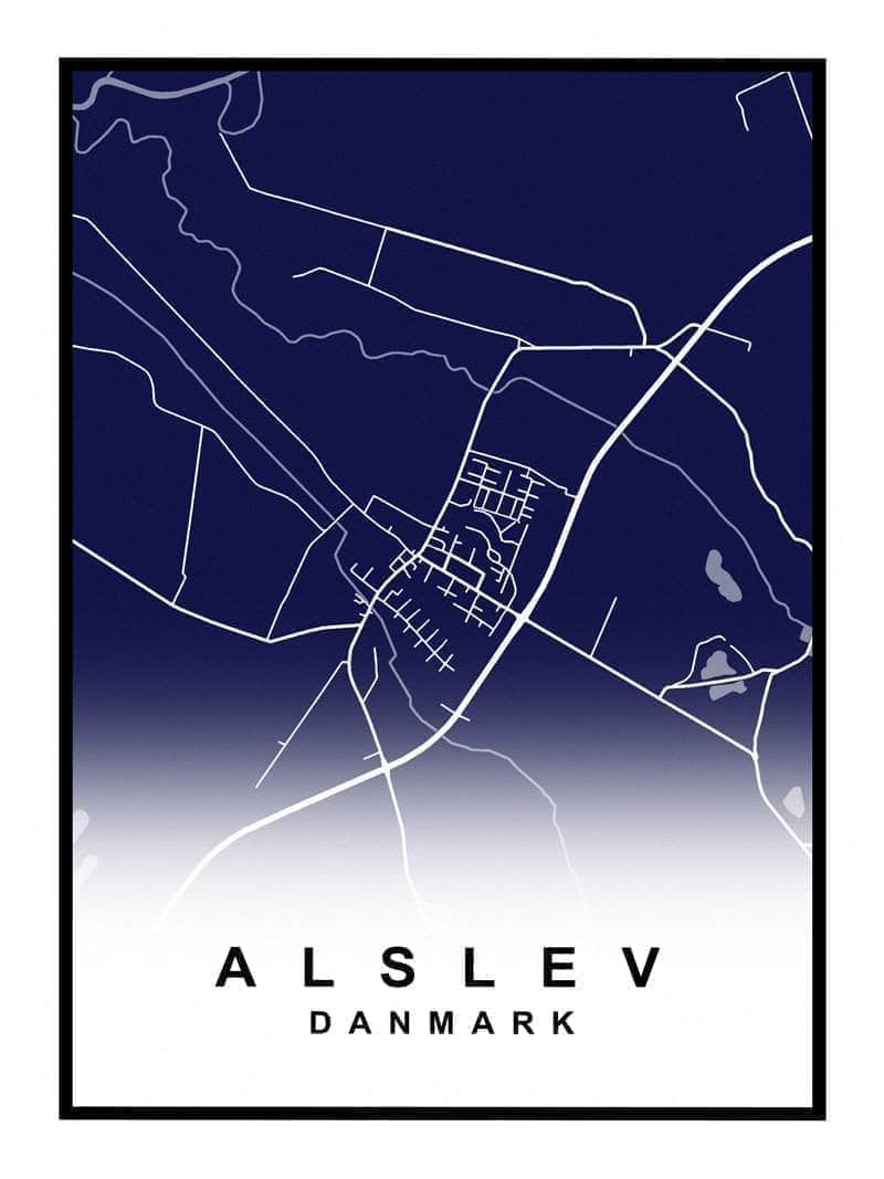 Alslev Kortplakat – Udforsk Alslevs skjulte perler