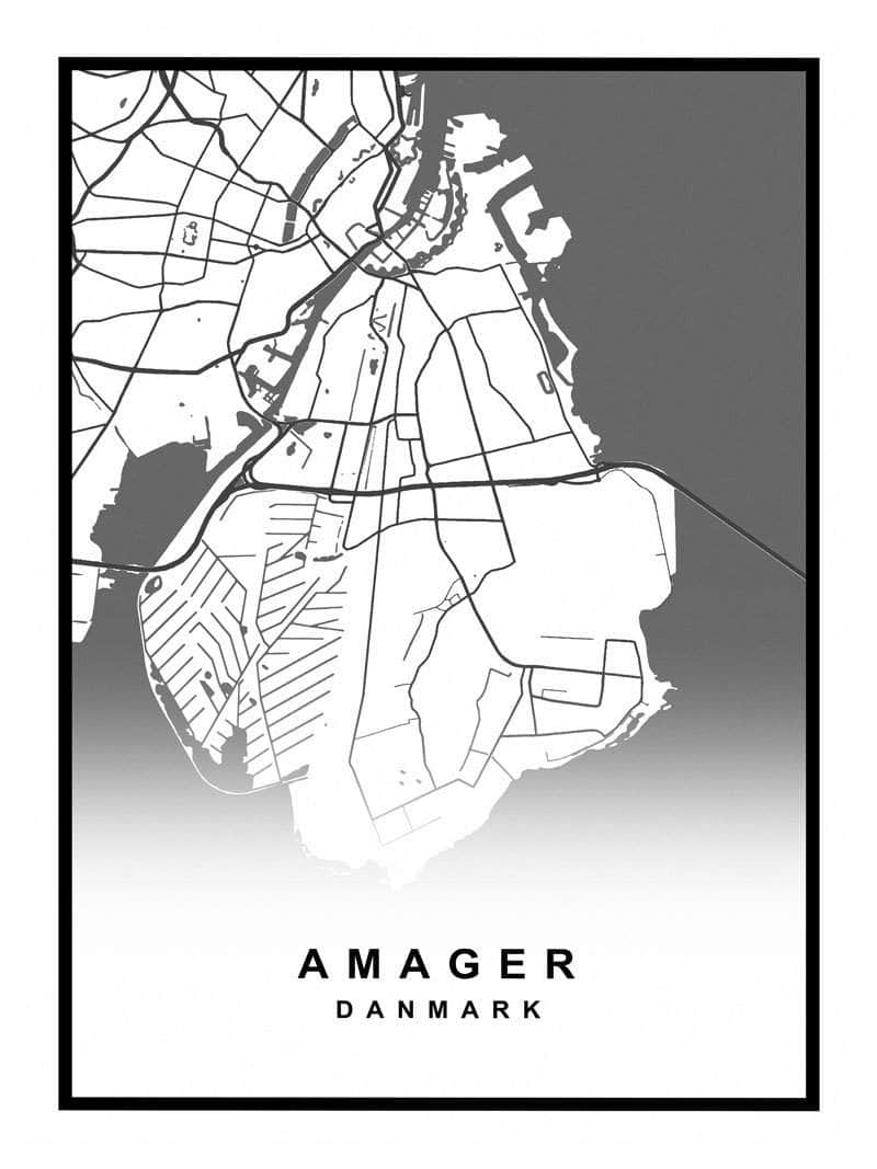 Amager Kortplakat – Udforsk Øens Skønhed!