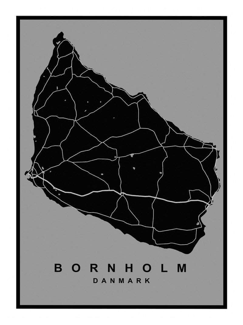 Bornholm Kortplakat – Oplev Øens Skønhed!