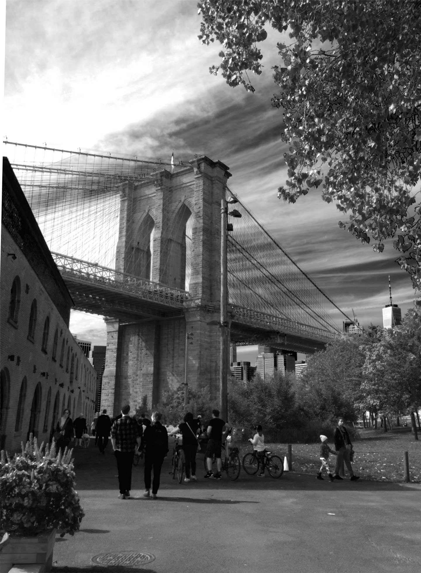 Unikt foto af Brooklyn Bridge – Kunst til dit hjem