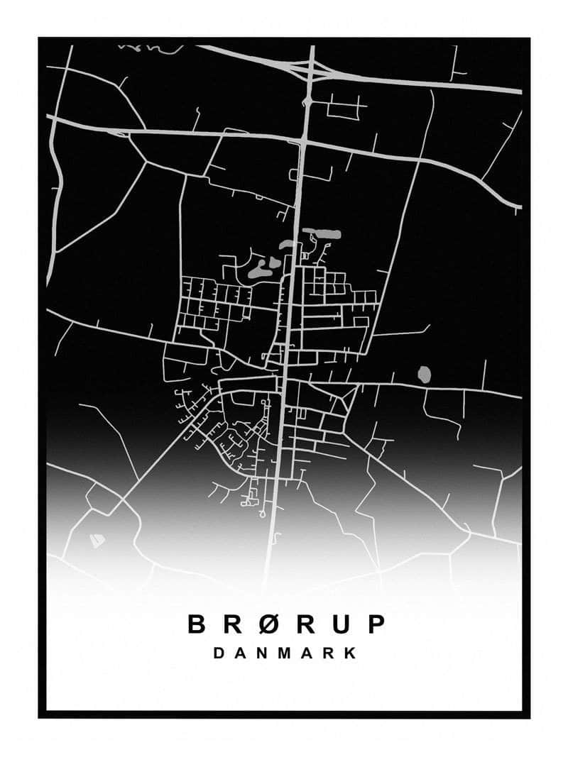 Brørup bykort plakat – En skøn gave til hjemmet!