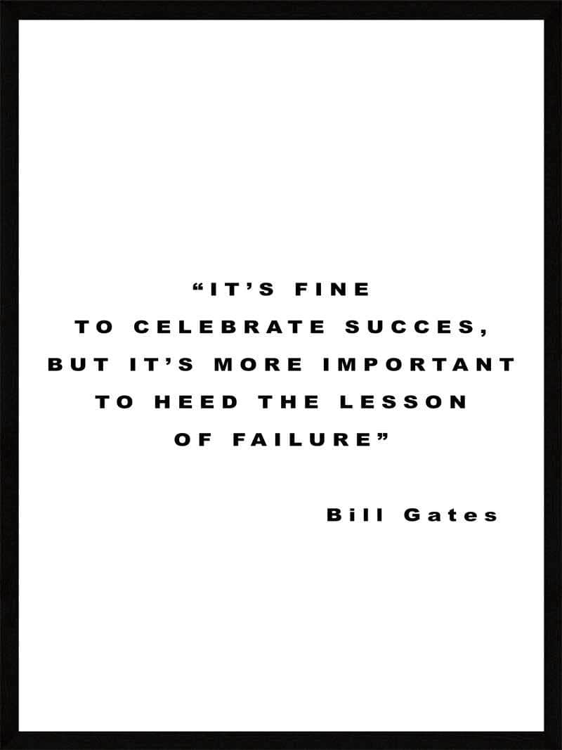 Inspirerende Bill Gates Plakat - Fejr Succes