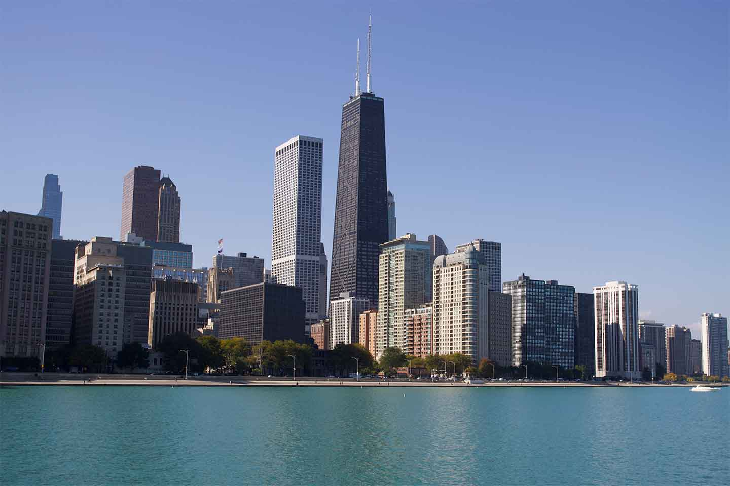 Chicago Skyline Fotografisk Kunst – Unik Indretning til Hjemmet