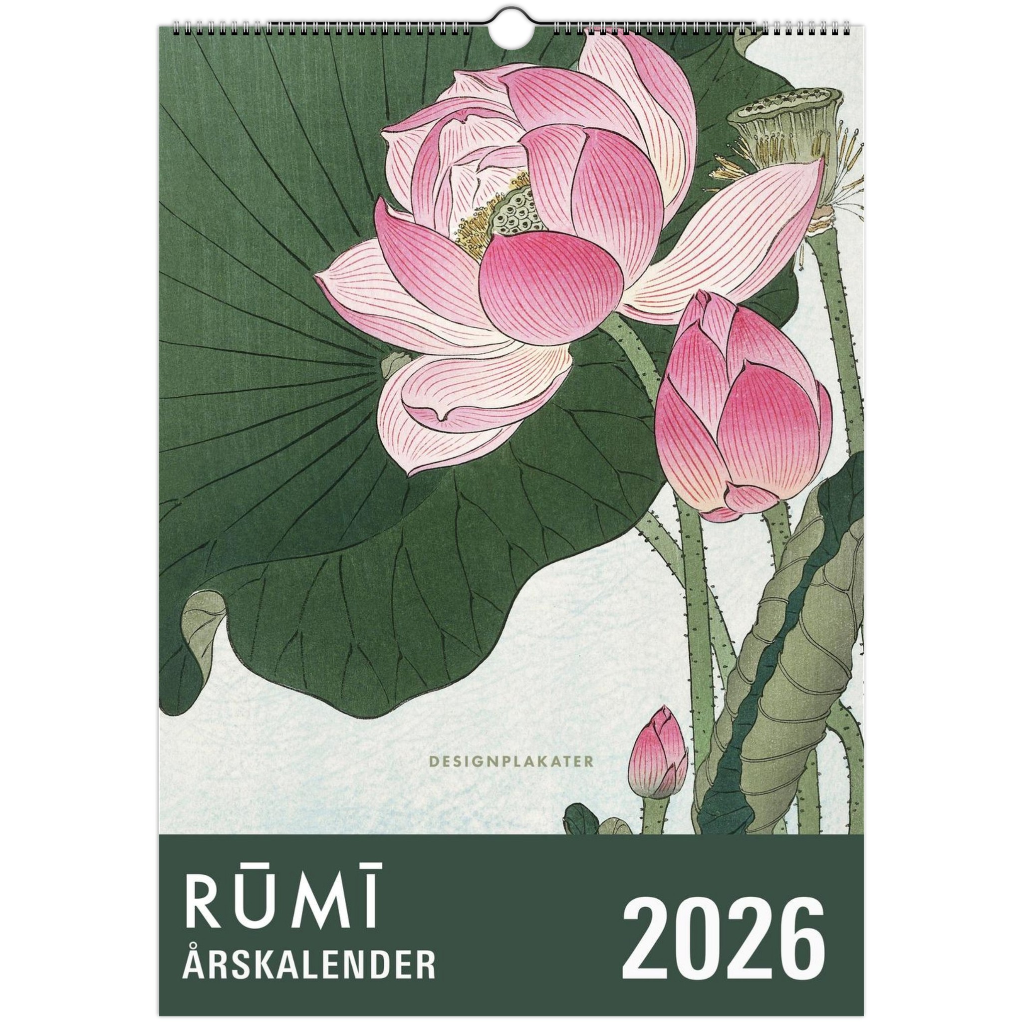Inspirerende vægkalender med Rm citater og illustrationer