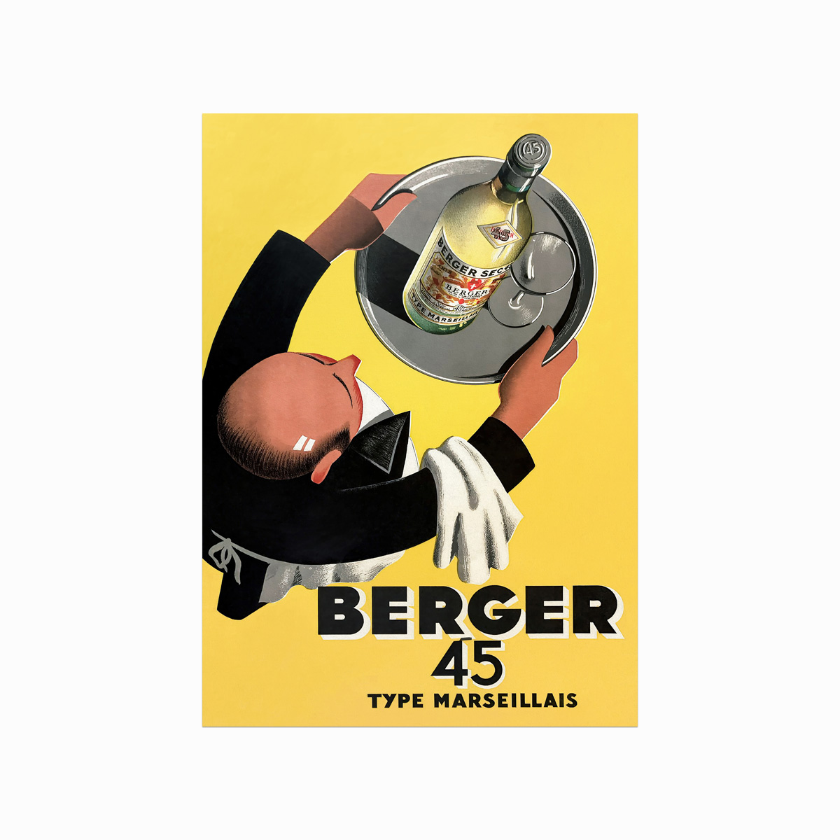 Vintage plakat Berger 45 – Tilføj charme til dit hjem