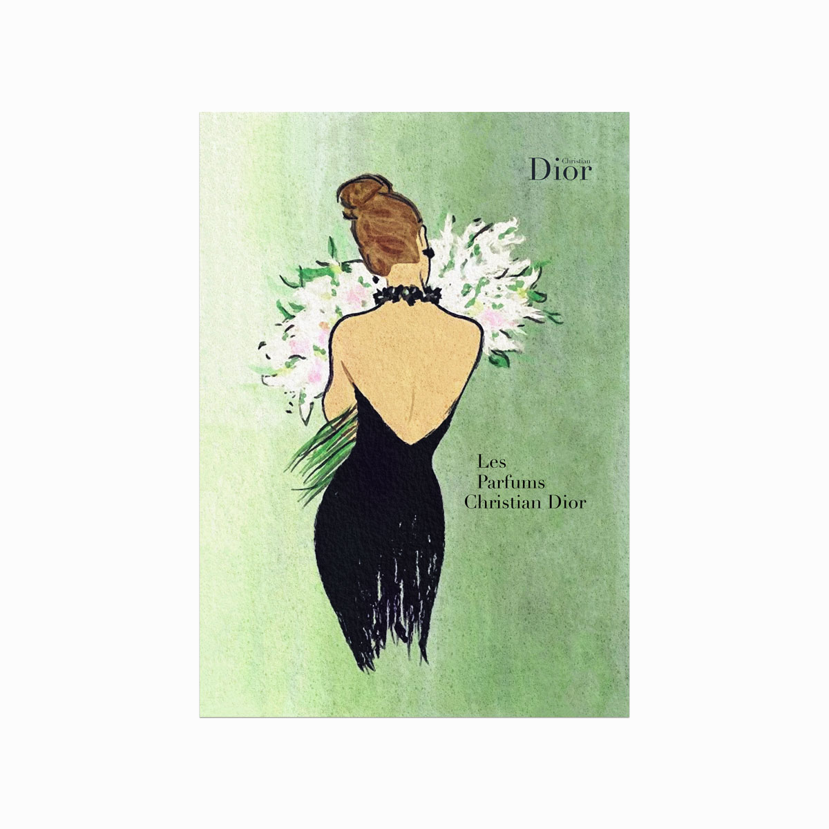 Dior Les Parfums – Elegant Plakat til Modeelskere