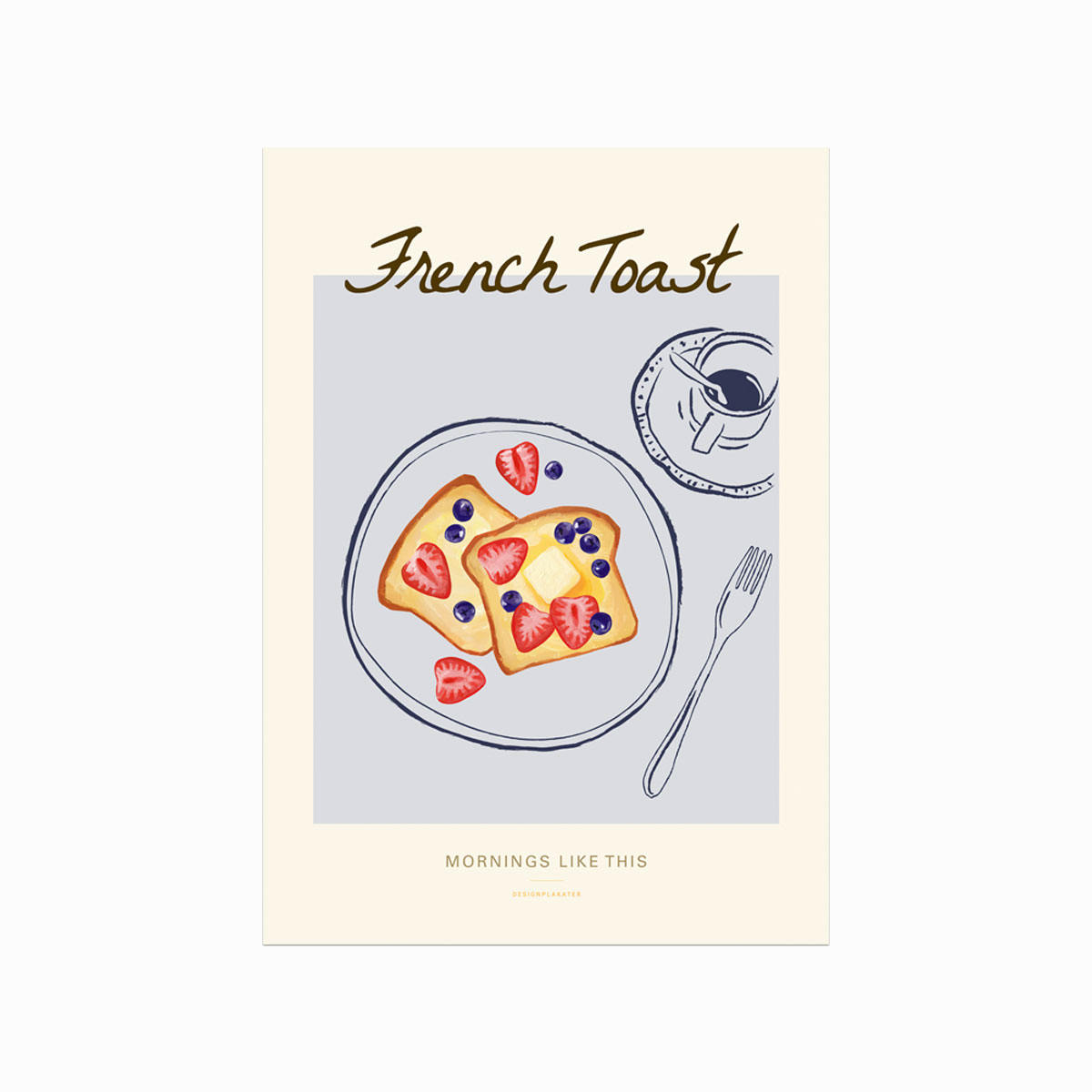 Fransk Toast Plakat – Hygge til Dit Køkken