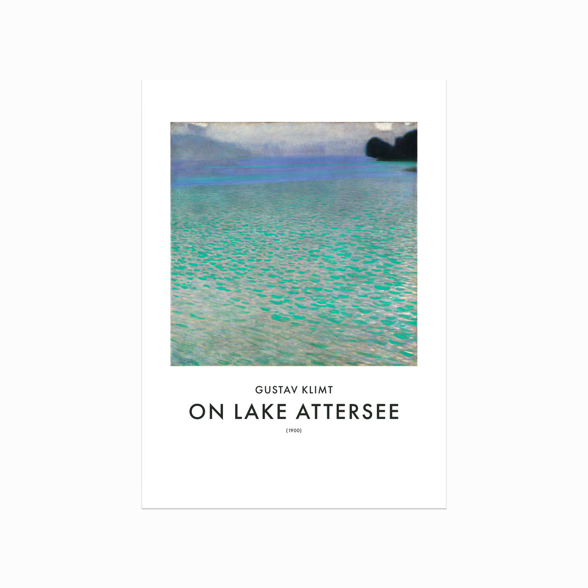 Gustav Klimt Plakat: On Lake Attersee – Kunstnerisk Elegance
