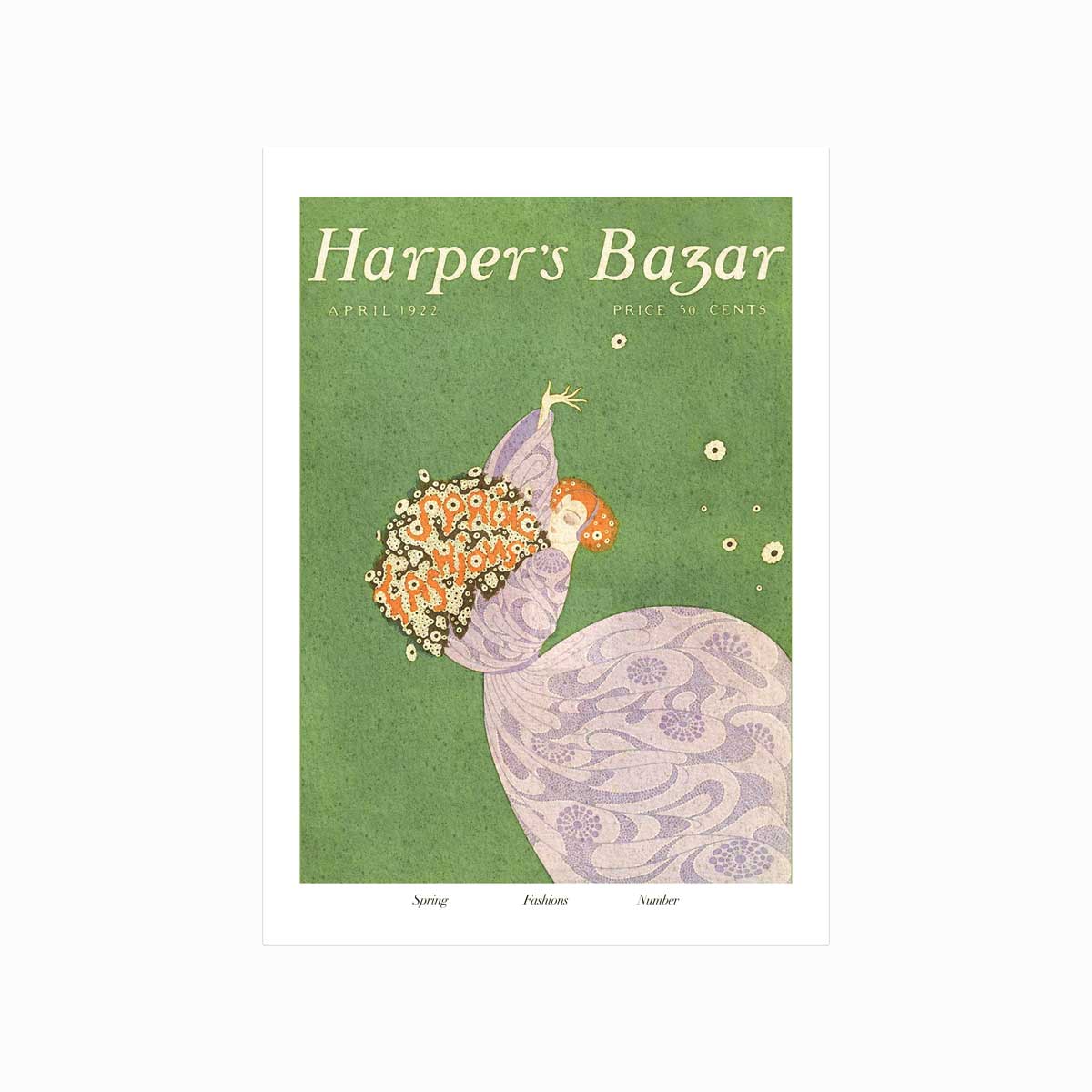Modeplakat fra Harper's Bazaar – Forårsinteriørtrends