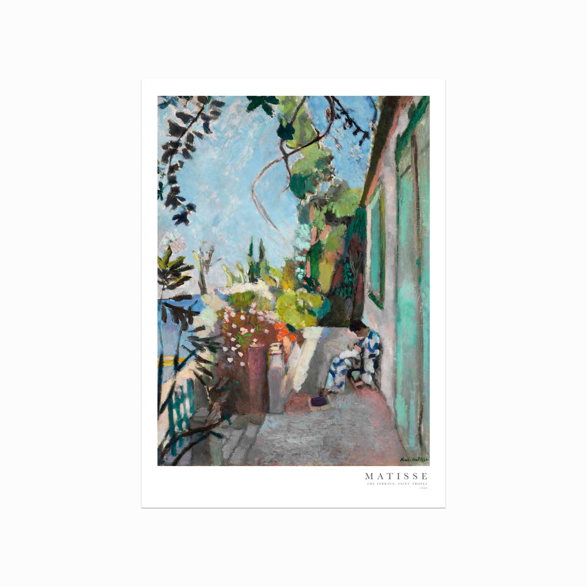Henri Matisse Plakat: Terrassen i Saint Tropez – Kunstværk
