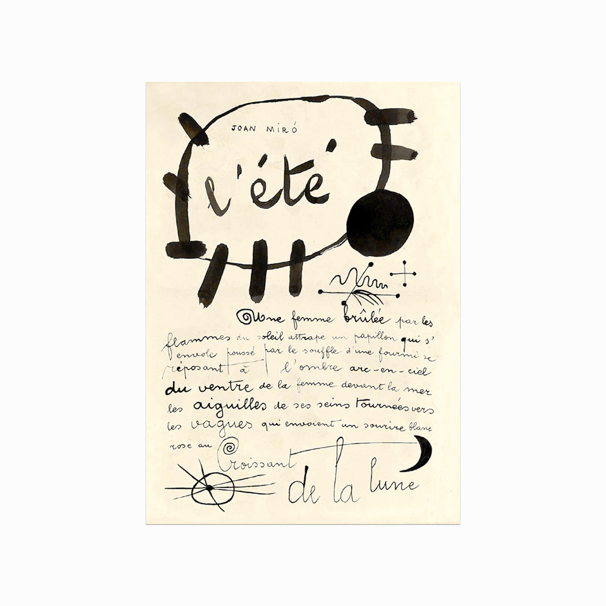 Joan Miró Plakat – L'été til dit kreative rum