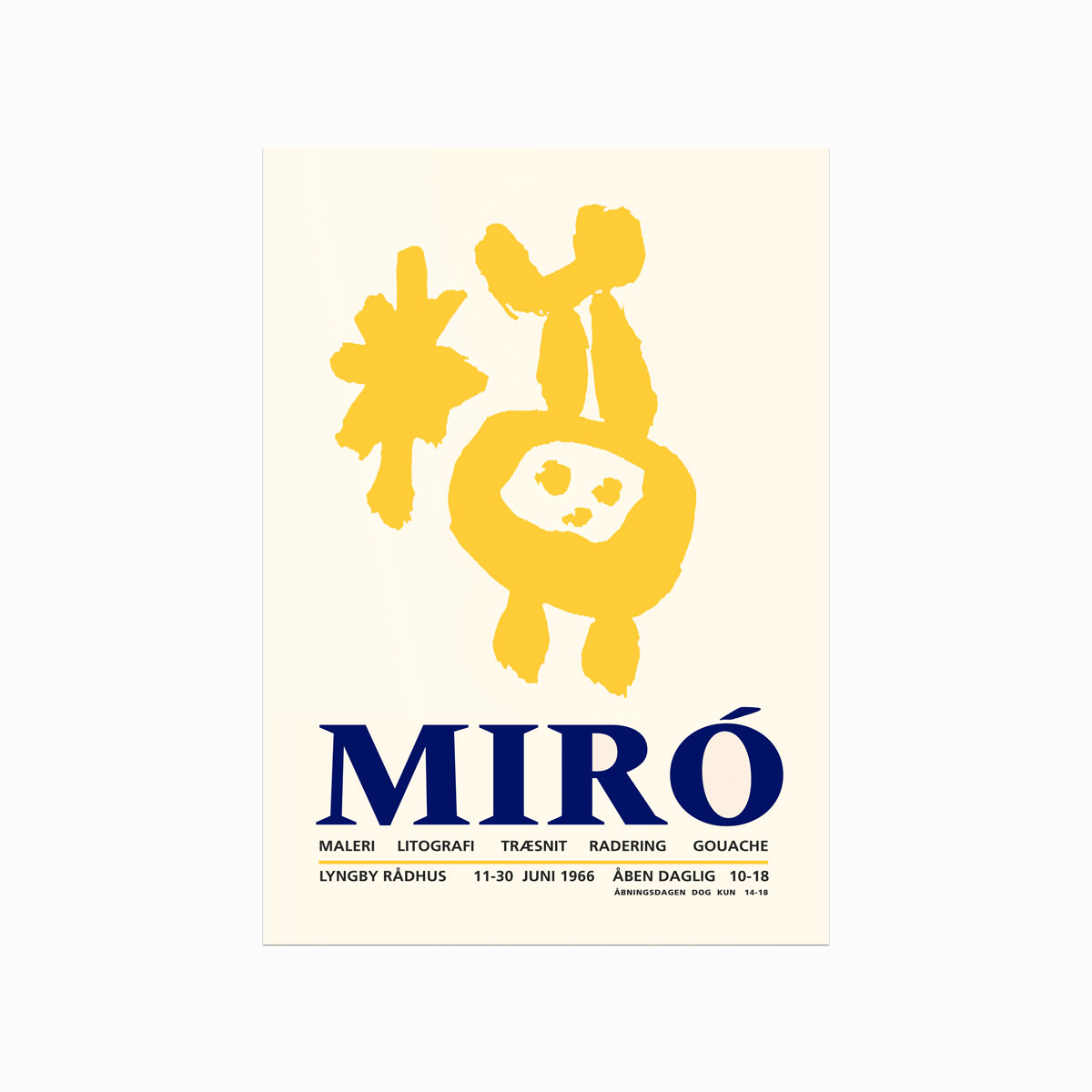 Joan Miró Parler Seul 02 – Abstrakt Kunstplakat til Hjemmet