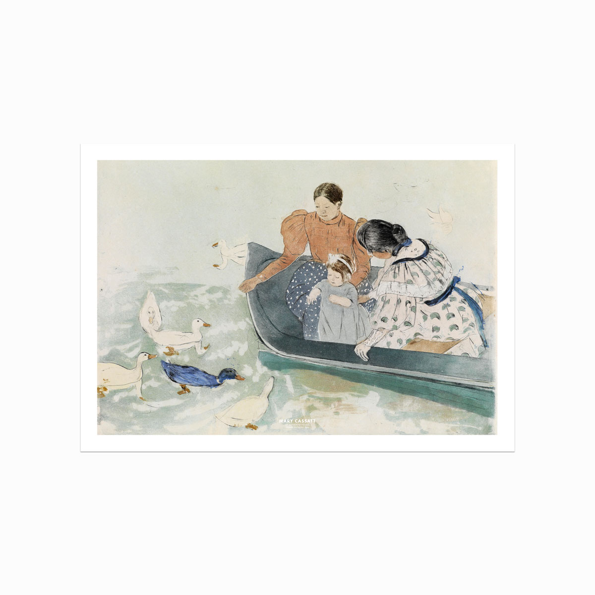 Mary Cassatt Plakat – Fodring af Ænder på Udsalg