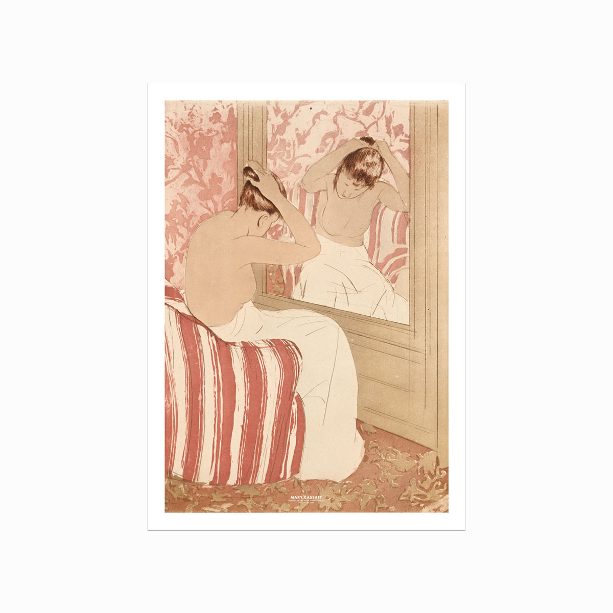 Mary Cassatt plakat: The Coiffure – Elegant kunstværk