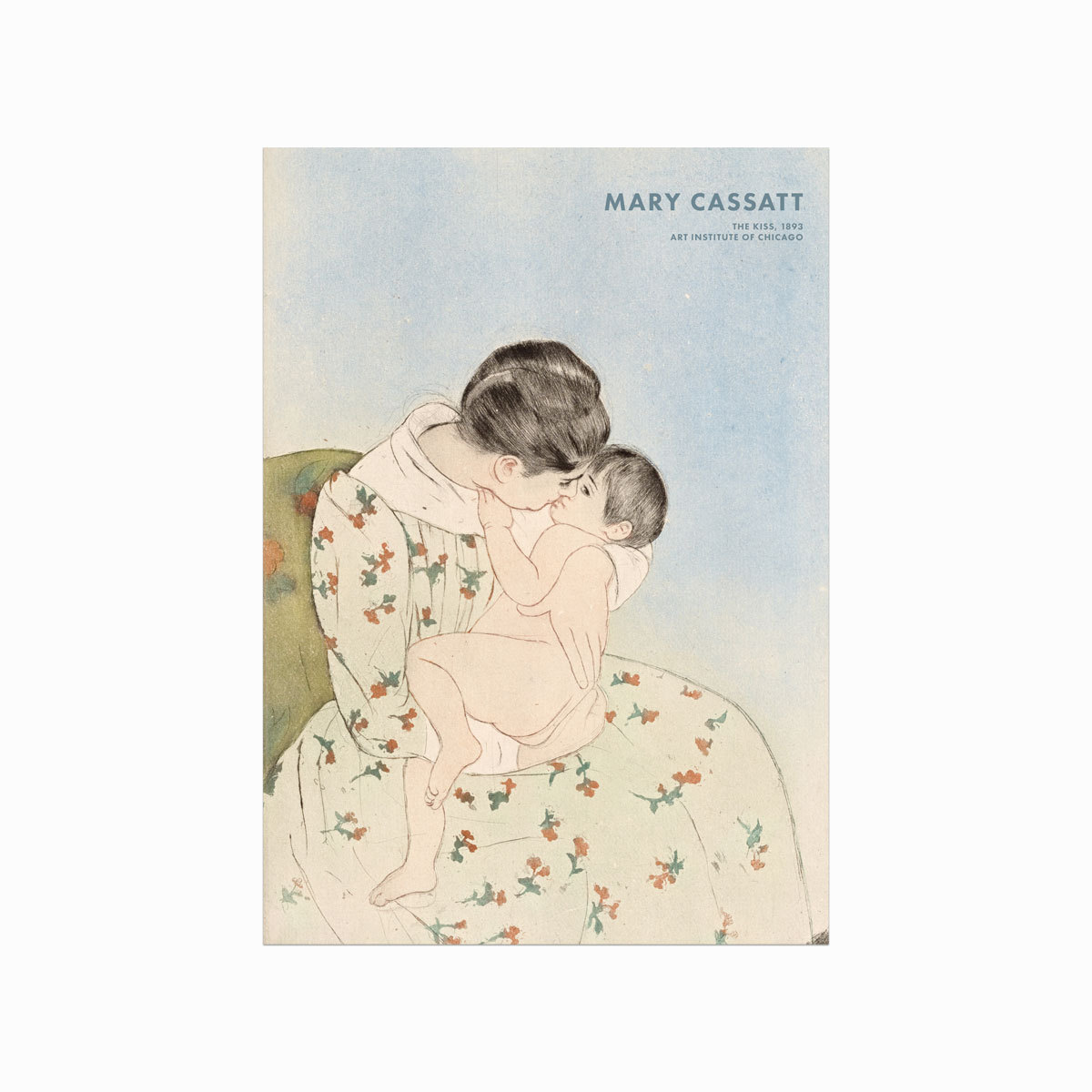 Mary Cassatt Plakat – The Kiss til Børneværelset