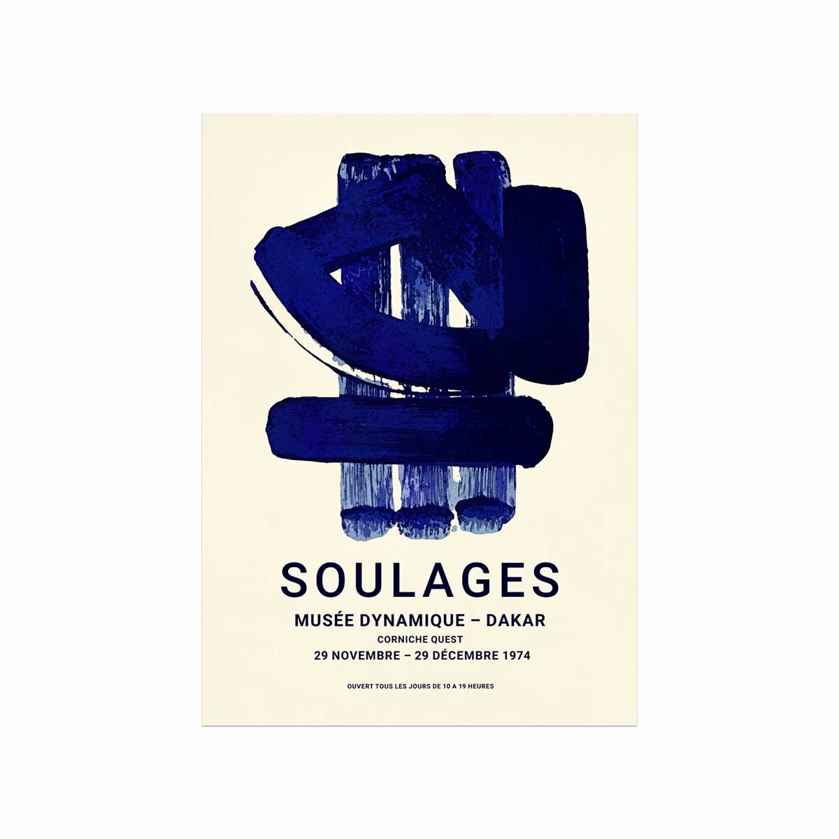 Soulages Plakat – Kunstnerisk Inspiration til Dit Rum