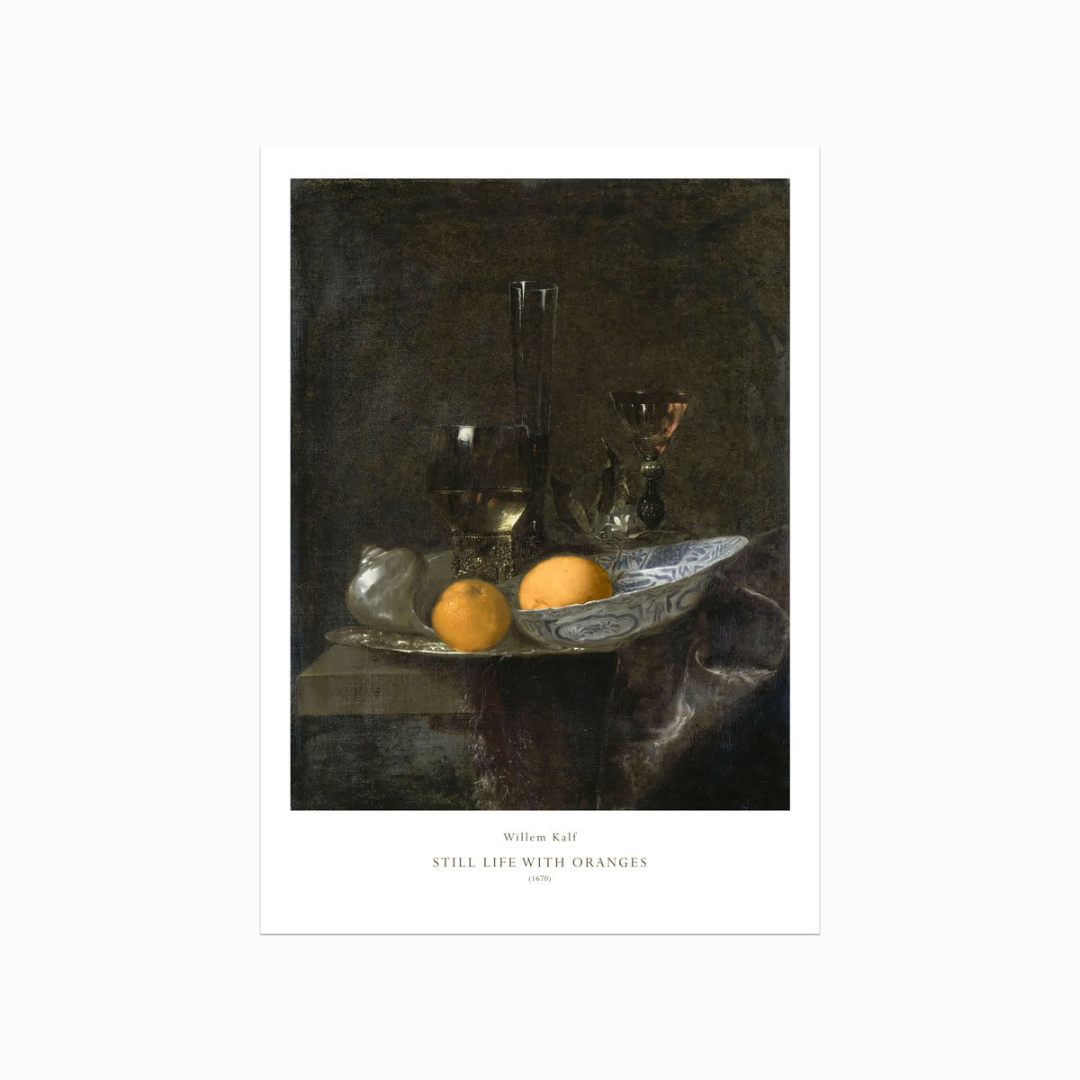Antik plakat: Still Life med Appelsiner - Udsalg!