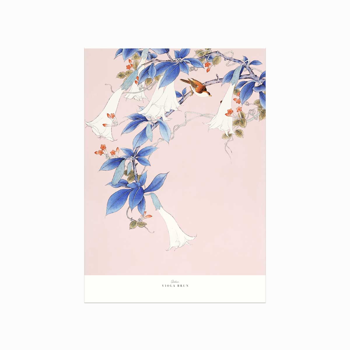 Sommer aften plakat – unik kunst af Viola Brun