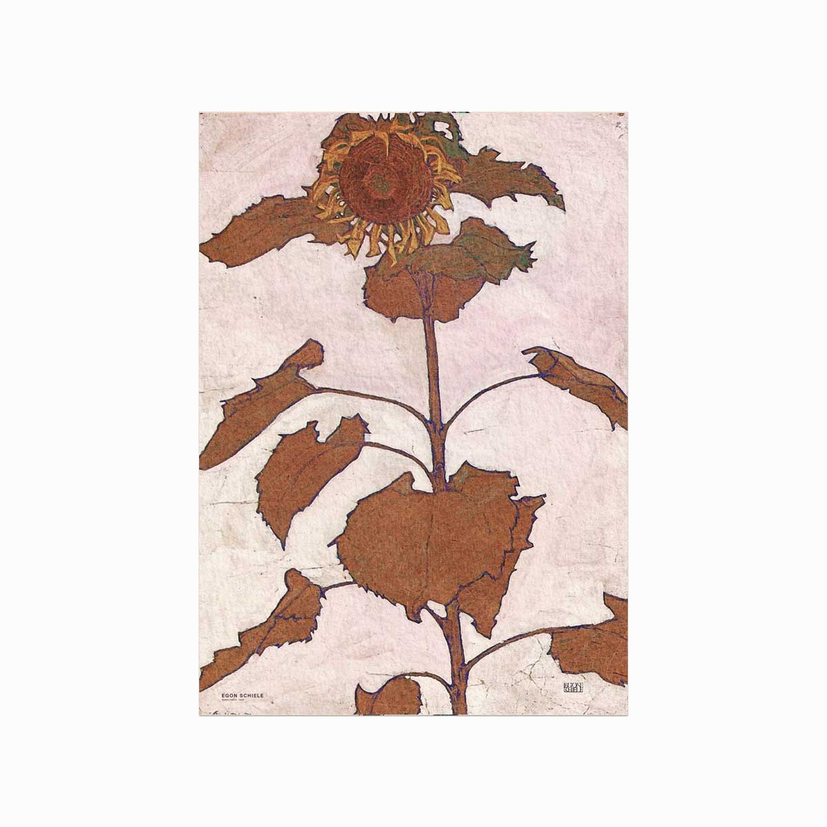 Egon Schiele Plakat: Solsikke, 1909 – Unik Kunst til Hjemmet