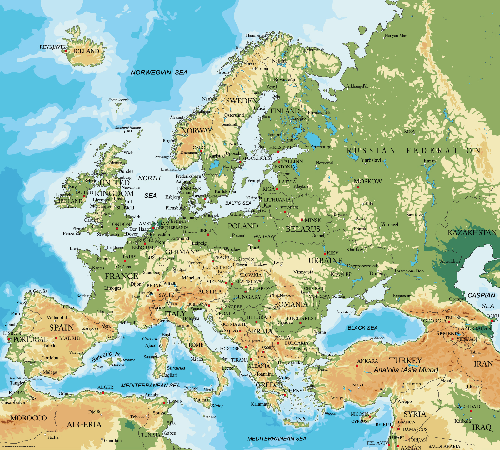 Europakort fra Illux – Få det hjem i dag!
